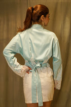 Two Tone Tailored Embroidered Jacket