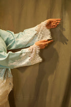 Two Tone Tailored Embroidered Jacket