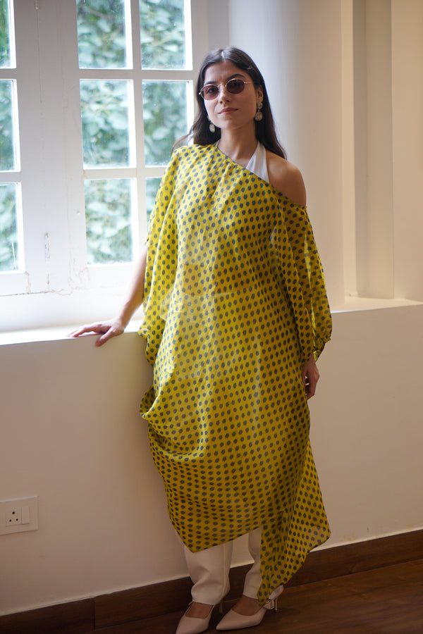 One Shoulder Drape
