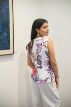 Notched Floral Waistcoat