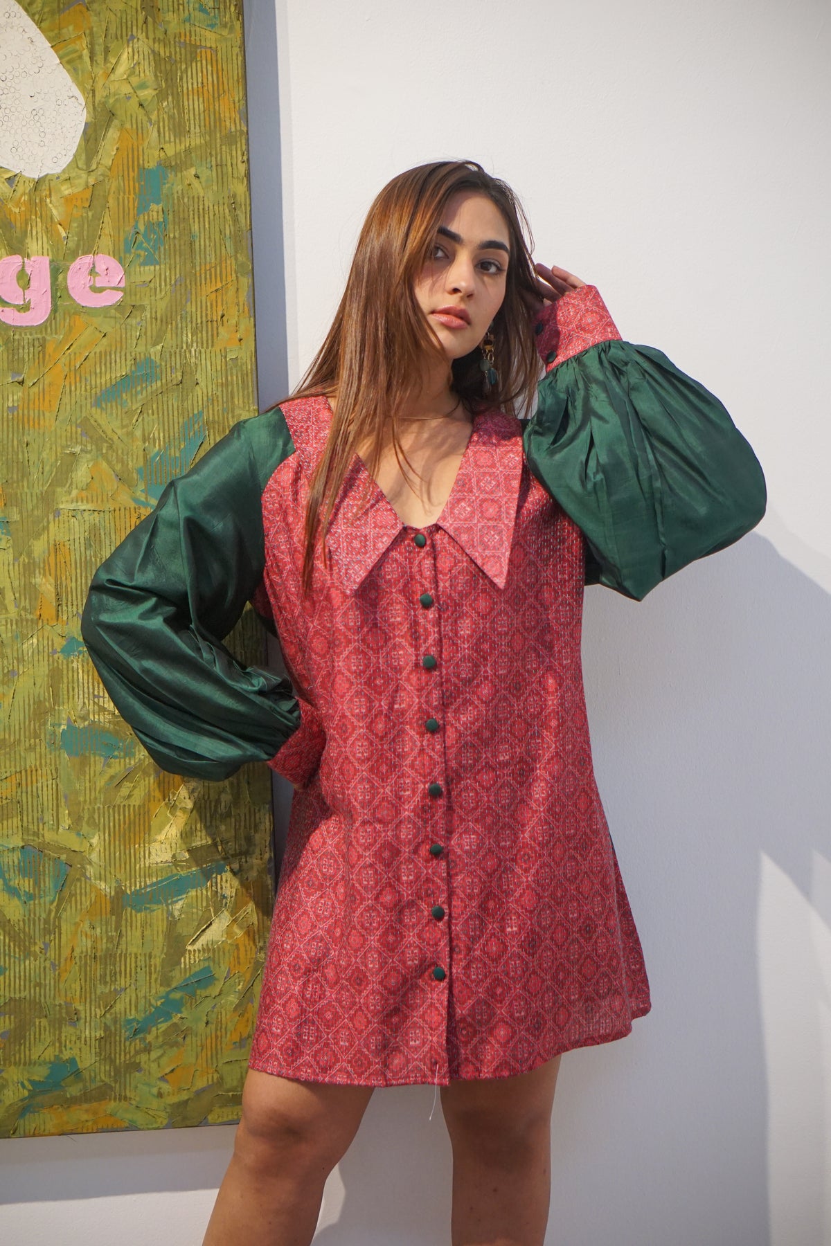 Emerald Collared Tunic