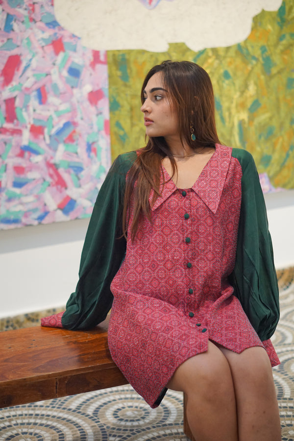 Emerald Collared Tunic