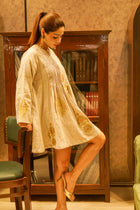 Linen Tunic With Appliqué Work